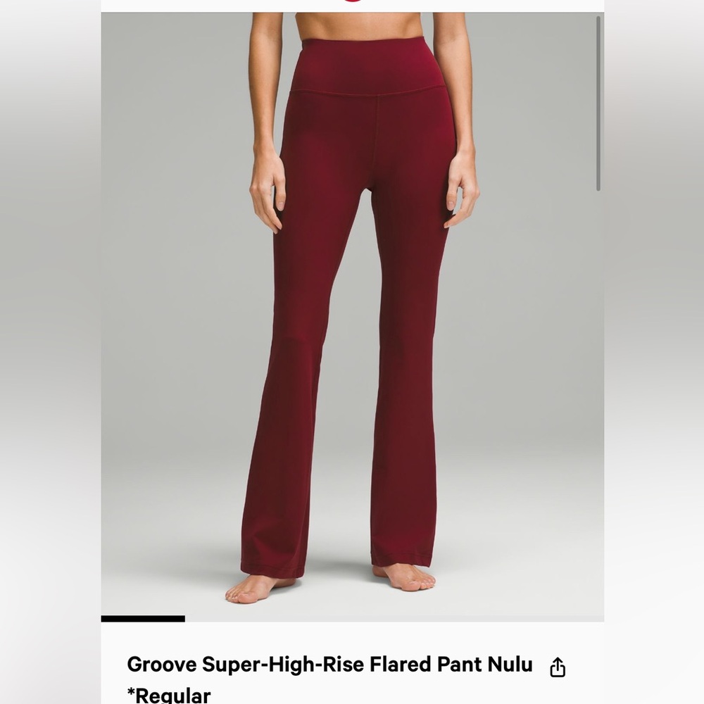 Lululemon high rise groove pant flared leggings